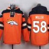 Broncos 58 Von Miller Orange Player Pullover Sweatshirt Hoodie