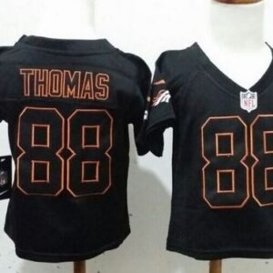 Broncos 88 Demaryius Thomas Lights Out Black Toddler Jersey
