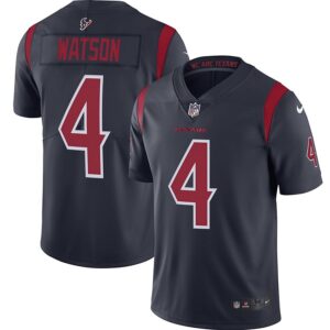 Nike Texans 4 Deshaun Watson Navy 2019 Color Rush Limited Women Jersey