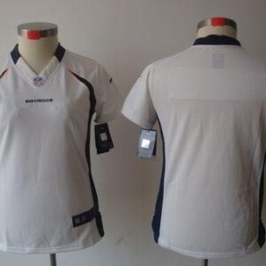 Broncos Blank White Women's Limited Jersey
