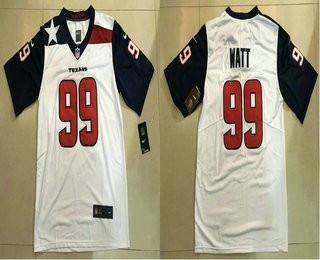 Nike Texans 99 J.J. Watt White New Vapor Untouchable Limited Men Jersey