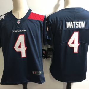 Nike Texans 4 Deshaun Watson Navy Vapor Untouchable New Limited Men Jersey