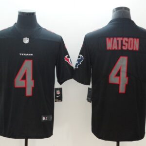 Nike Texans 4 Deshaun Watson Black Vapor Impact Limited Men Jersey