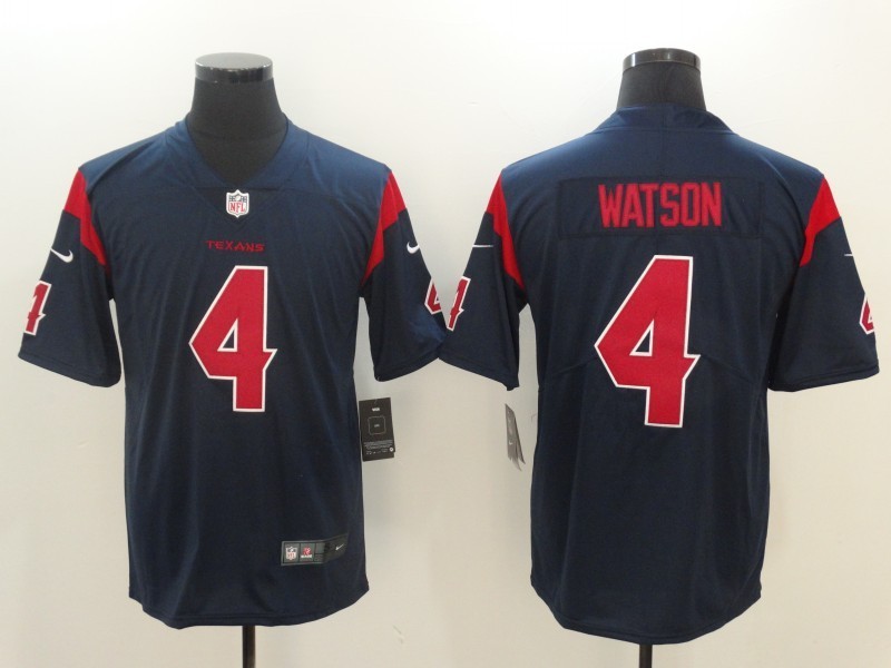 Nike Texans 4 Deshaun Watson Olive Color Rush Limited Men Jersey