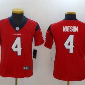Nike Texans 4 Deshaun Watson Red Vapor Untouchable Limited Youth Jersey