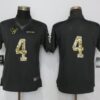 Nike Texans 4 Deshaun Watson Anthracite Salute to Service Limited Women Jersey