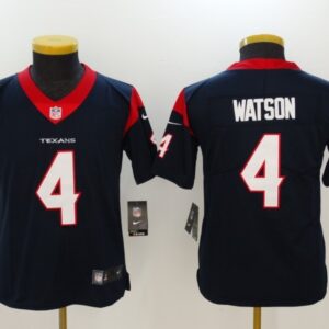 Nike Texans 4 Deshaun Watson Navy Youth Limited Jersey