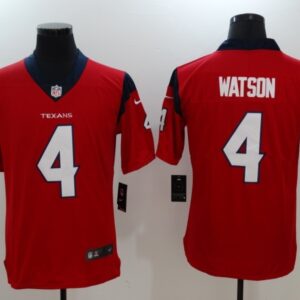 Nike Texans 4 Deshaun Watson Red Vapor Untouchable Limited Men Jersey