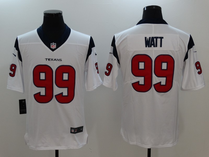 Nike Houston Texans 99 J.J. Watt White Vapor Untouchable Limited Men Jersey