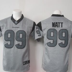 Nike Texans 99 J.J. Watt Grey Gridiron Grey Limited Jersey