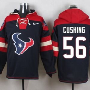 Texans 56 Brian Cushing Navy Blue Player Pullover Sweatshirt Hoodie