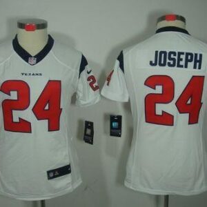 Texans 24 Johnathan Joseph White Women's Limited Jersey