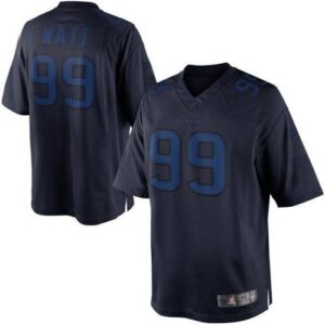 Nike Houston Texans No.99 J.J. Watt Navy Blue Male Embroidered Drenched Limited Jersey