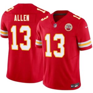 Kansas City Chiefs 13 Cyrus Allen Red 2026 Draft F.U.S.E. Vapor Limited Men Jersey