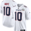 New England Patriots 10 Maye White 2026 Super Bowl LX Vapor Limited Men Jersey