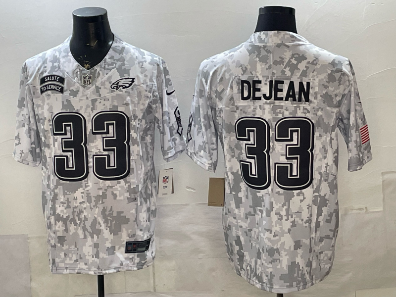 Philadelphia Eagles 33 Dejean Camo Salute To Service Vapor Limited Men Jersey