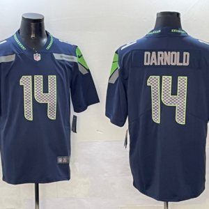 Nike Seahawks 14 Sam Darnold Navy Vapor Limited Men Jersey