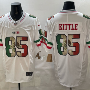 San Francisco 49ers 85 Kittle White Mexico F.U.S.E. Vapor Limited Men Jersey
