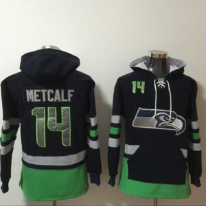 Seattle Seahawks 14 D.K. Metcalf Green Hoodie Sweatshirt