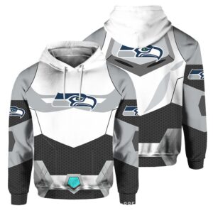 Seattle Seahawks 3D Printed Pocket Pullover Hoodie