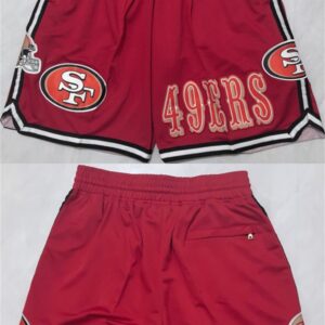 San Francisco 49ers Red Shorts (Run Small)