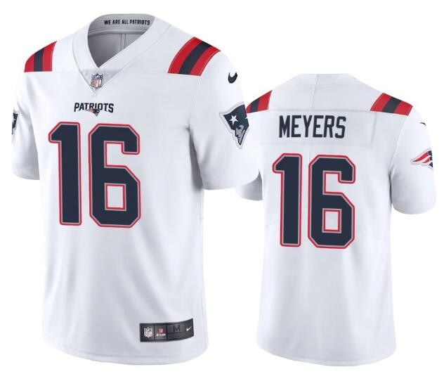 Nike Patriots 16 Jakobi Myers White Vapor Untouchable Limited Men Jersey