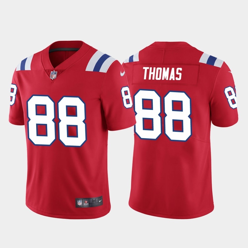Nike New England Patriots 88 Demaryius Thomas Red Vapor Untouchable Limited Men Jersey