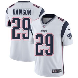 Patriots 29 Duke Dawson Vapor Untouchable White Limited Men Jersey