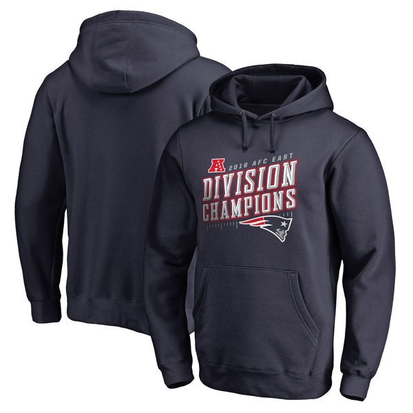 Patriots Navy Blue 2016 AFC East Division Champions Inches Pullover Hoodie