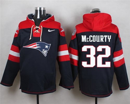 Patriots 32 Devin McCourty Navy Blue Player Pullover Hoodie Sweatshirt