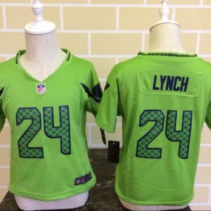 Seahawks 24 Marshawn Lynch Green Toddler Jersey