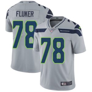 Seahawks 78 D.J. Fluker Gray Vapor Untouchable Limited Men Jersey