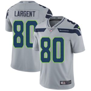 Seahawks 80 Steve Largent Gray Vapor Untouchable Limited Men Jersey