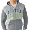 Seattle Seahawks G-III Sports by Carl Banks Safety Tri-Blend Full-Zip Heathered Gray Hoodie