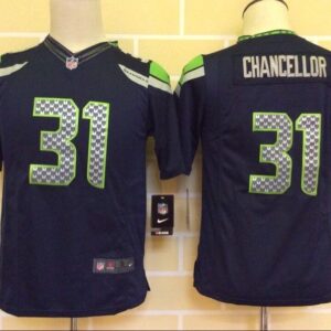 Seahawks 31 Kam Chancellor Steel Blue Youth Jersey