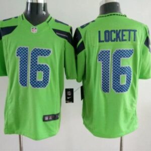 Seahawks 16 Tyler Lockett Green Color Rush Men Limited Jersey