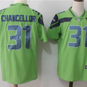 Seahawks 31 Kam Chancellor Green Color Rush Men Limited Jersey