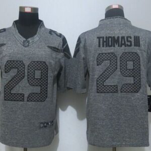 Seahawks 29 Earl Thomas III Gray Mens Stitched Limited Gridiron Gray Jersey