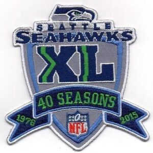 Seattle Seahawks Embroidery 40 Season Patch