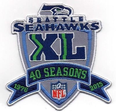 Seattle Seahawks Embroidery 40 Season Patch