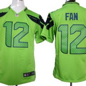 Seahawks 12 Fan Green Alternate Inwrought Youth Jersey