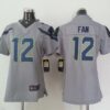 Seahawks 12 Fan Grey Women Jersey