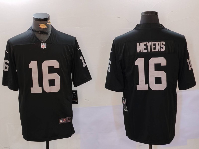 Nike Raiders 16 Meyers Black Vapor Untouchable Limited Men Jersey