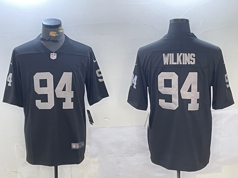 Nike Raiders 94 Wilkins Black Vapor Untouchable Limited Men Jersey