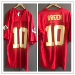 Reebok Kansas City Chiefs10 Trent Green Men Red Football Jersey