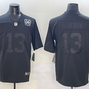 Nike Raiders 13 Hunter Renfrow Black Shadow Vapor Limited Men Jersey