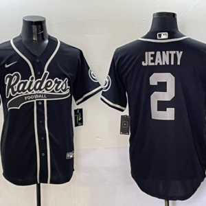 Nike Raiders 2 Ashton Jeanty Black Baseball Vapor Limited Men Jersey