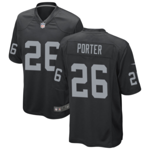 Nike Raiders 26 Darien Porter Black 2025 Draft Vapor Limited Men Jersey