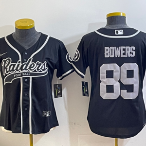 Nike Raiders 89 Bowers Black Vapor Baseball Limited Women Jersey
