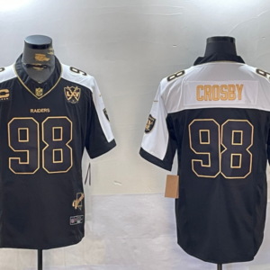 Nike Raiders 98 Maxx Crosby Black Thanksgiving Day F.U.S.E Vapor Limited Men Jersey